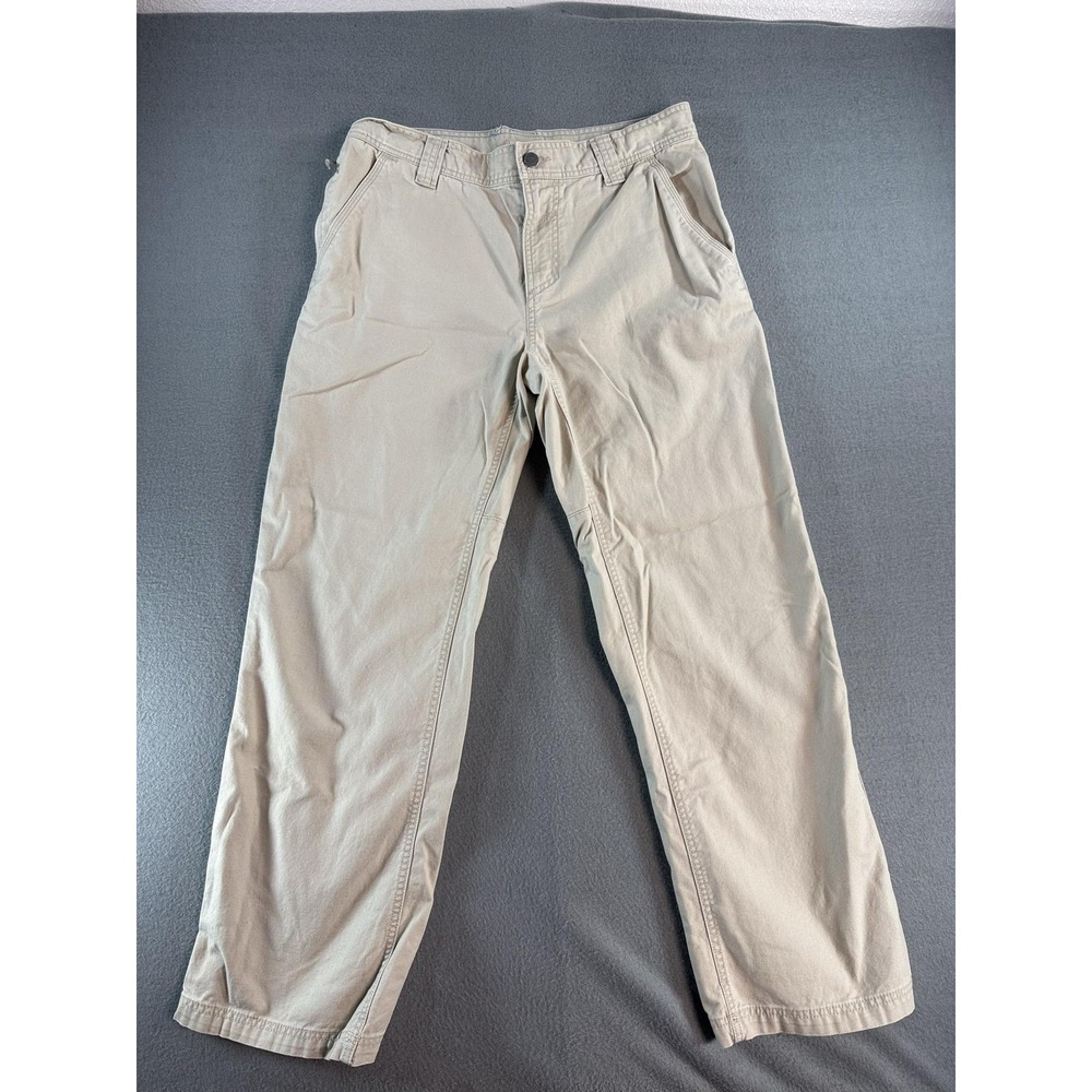 Columbia Pants Mens 34x30 Beige Relaxed Fit Chino Straight Leg Casual Outdoor